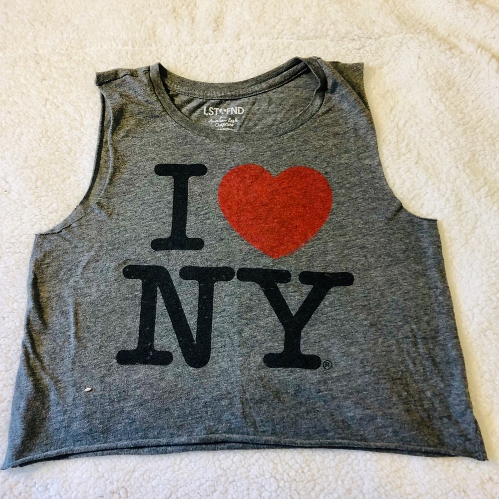 i <3 NY crop top
